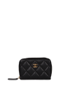 CC ZIP WALLET CAVIAR