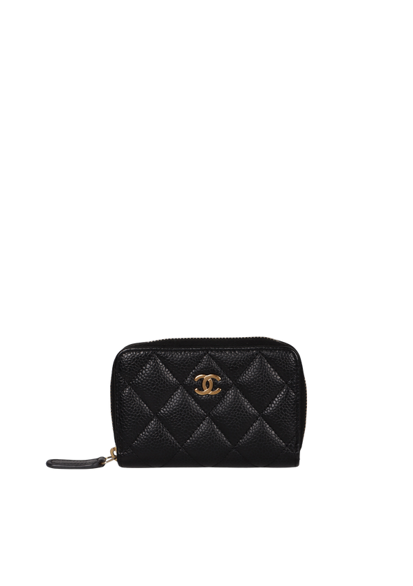 CC ZIP WALLET CAVIAR