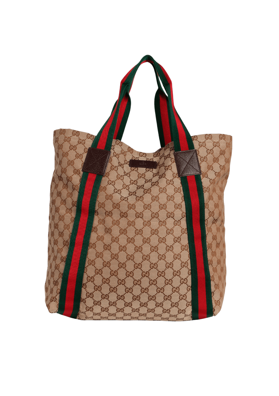 BOLSA GUCCI GG CANVAS WEB TOTE MARROM ORIGINAL – Gringa