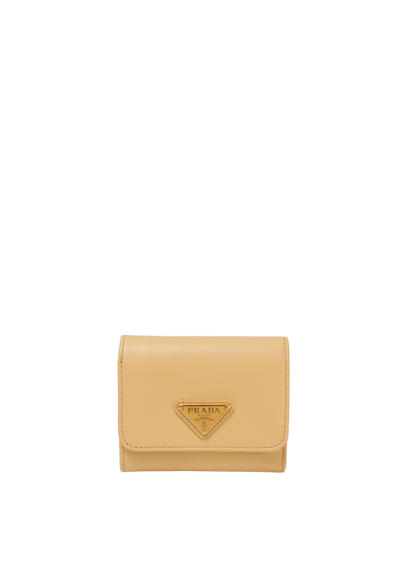 TRIANGLE LEATHER COMPACT WALLET