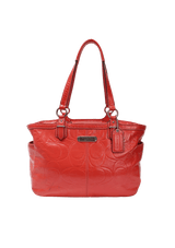 PATENT LEATHER TOTE BAG