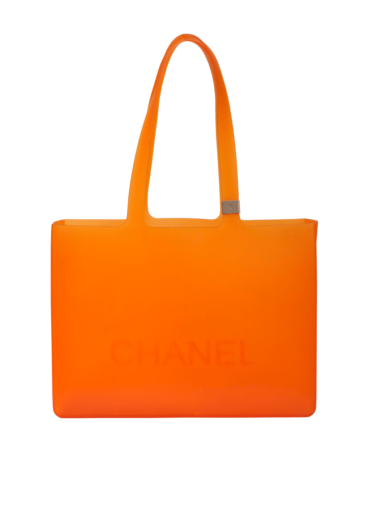 BOLSA CHANEL JELLY RUBBER TOTE LARANJA ORIGINAL – Gringa