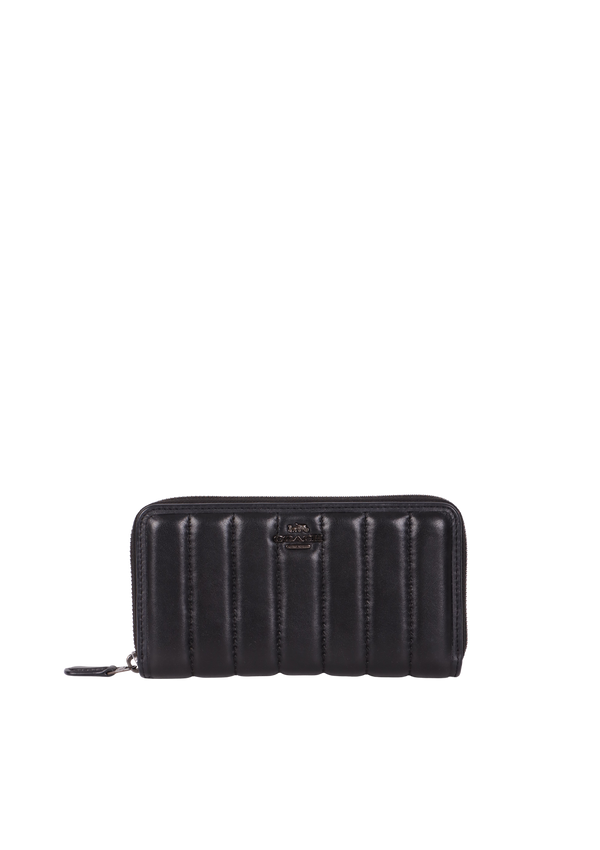 LEATHER ZIP AROUND WALLET