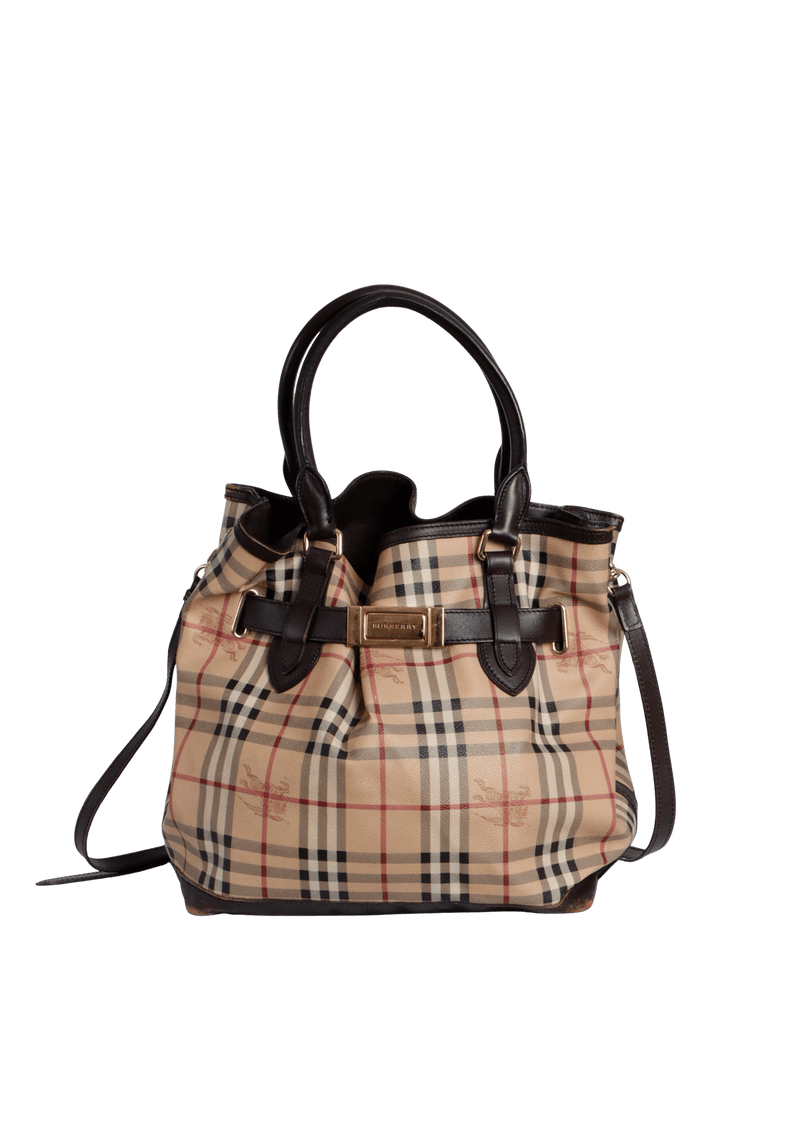 HAYMARKET CHECK BELTED BAG