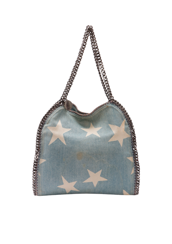 DENIM FALABELLA TOTE BAG