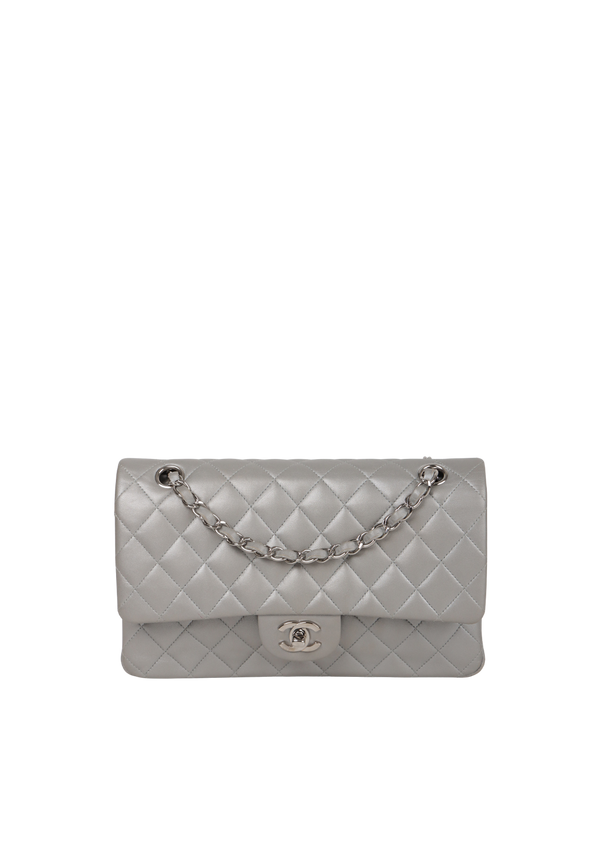 MEDIUM CLASSIC DOUBLE FLAP LAMBSKIN