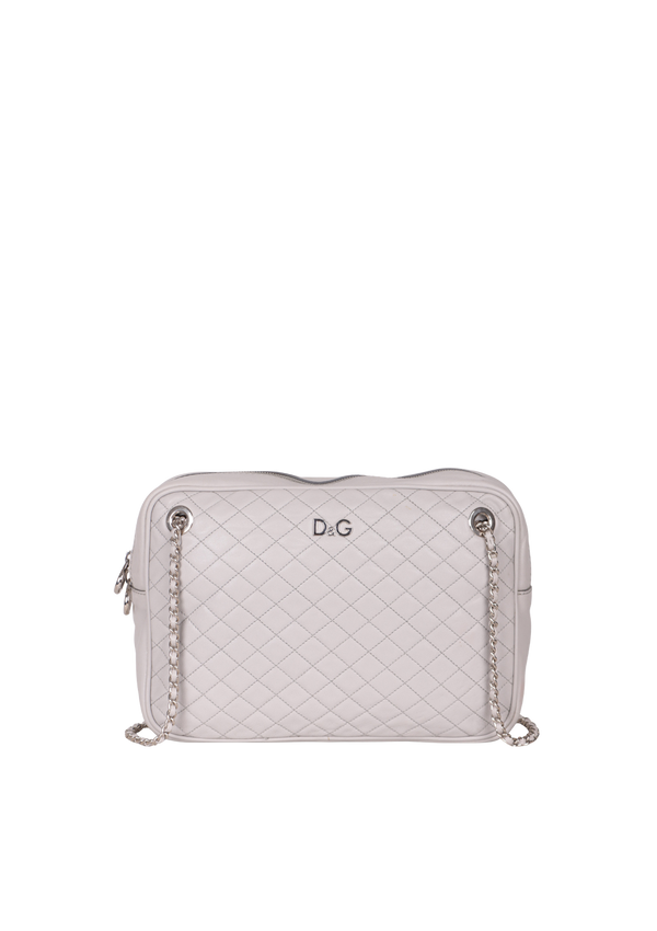 QUILTED LILY GLAM BAG