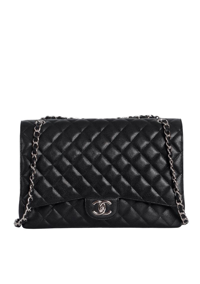 MAXI CLASSIC DOUBLE FLAP CAVIAR