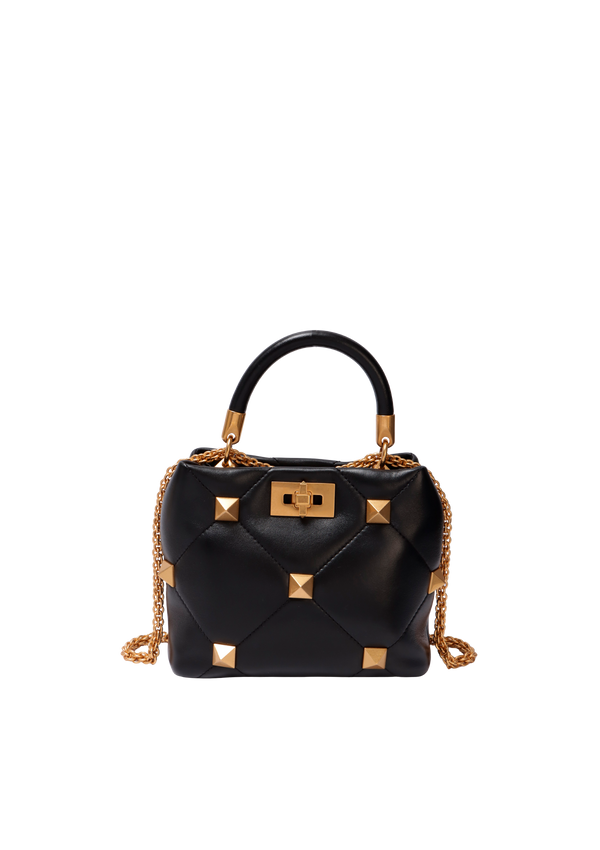 ROMAN STUD TOP HANDLE BAG