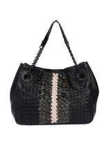 ACCORDION CHAIN INTRECCIATO NAPPA TOTE