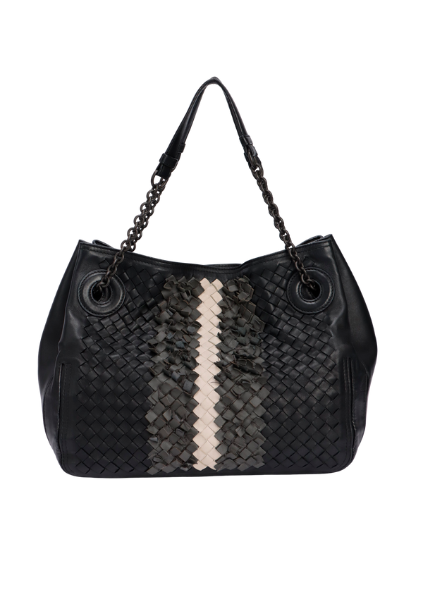 ACCORDION CHAIN INTRECCIATO NAPPA TOTE