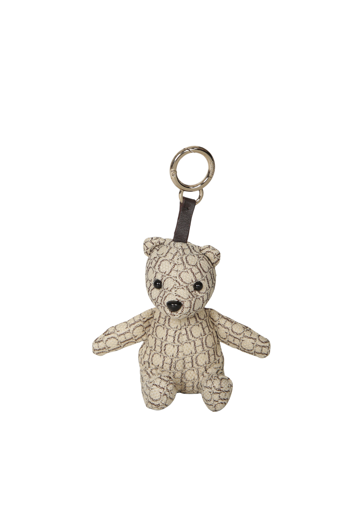 CHAVEIRO CAROLINA HERRERA TEDDY BEAR BAG CHARM BEGE ORIGINAL – Gringa