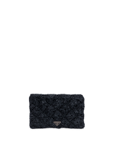 RAFFIA ROMBI CLUTCH