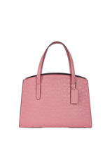 SIGNATURE LEATHER CHARLIE CARRYALL SATCHEL BAG