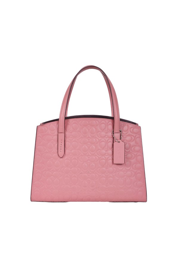 SIGNATURE LEATHER CHARLIE CARRYALL SATCHEL BAG