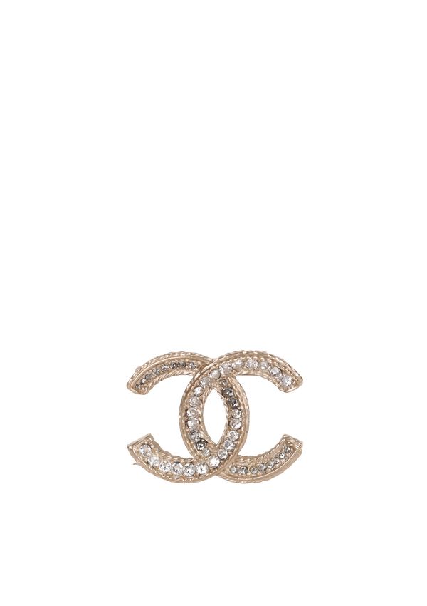 CC CRYSTAL BROOCH