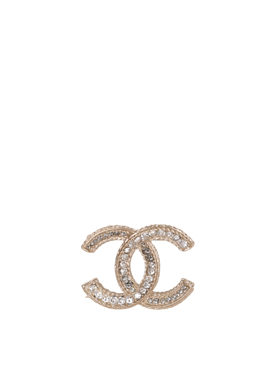 BROCHE CHANEL CC CRYSTAL BROOCH METALIZADO ORIGINAL – Gringa