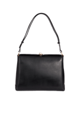 VINTAGE LEATHER TOP HANDLE BAG