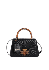 MEDIUM QUEEN MARGARET BAMBOO TOP HANDLE BAG