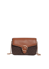 SMALL LOGO PEBBLED CROSSBODY BAG
