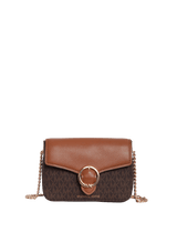 SMALL LOGO PEBBLED CROSSBODY BAG