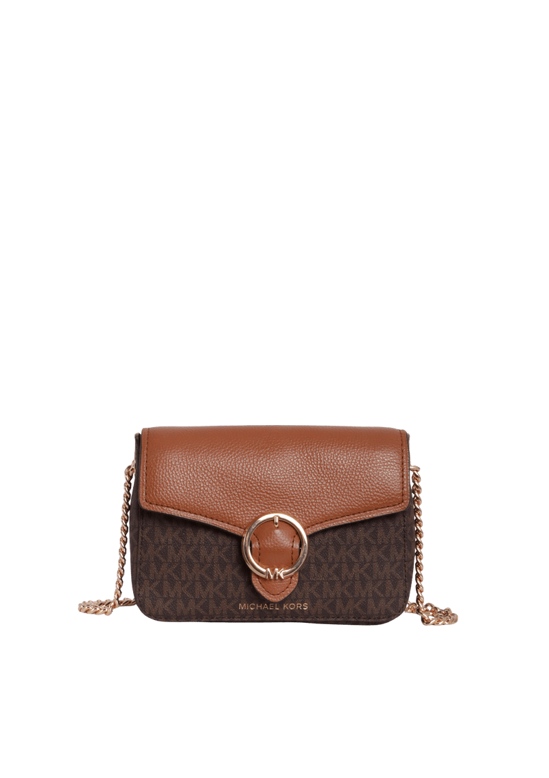 SMALL LOGO PEBBLED CROSSBODY BAG