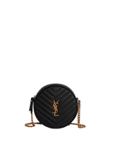 VINYLE ROUND CROSSBODY BAG