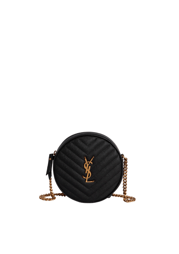 VINYLE ROUND CROSSBODY BAG