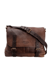 LEATHER MESSENGER BAG
