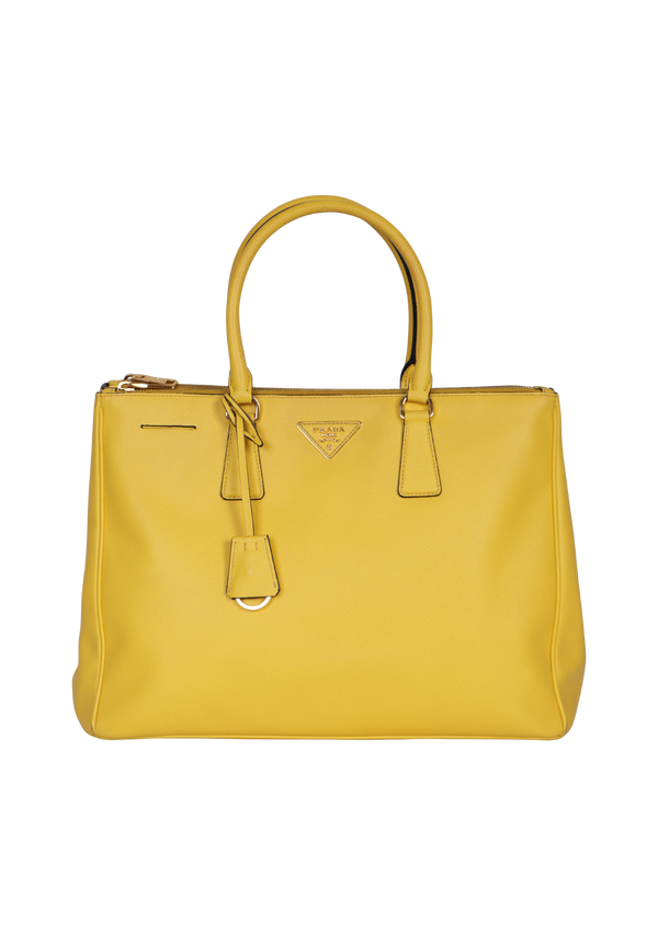 LARGE SAFFIANO LUX DOUBLE ZIP GALLERIA