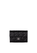 CAVIAR FLAP CARD HOLDER