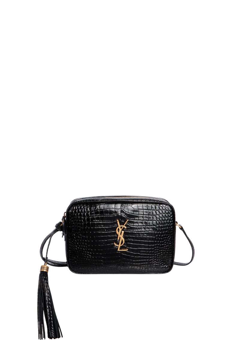 CROCODILE EMBOSSED LOU CAMERA BAG