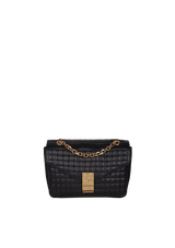 MEDIUM QUILTED LEATHER C FLAP BAG