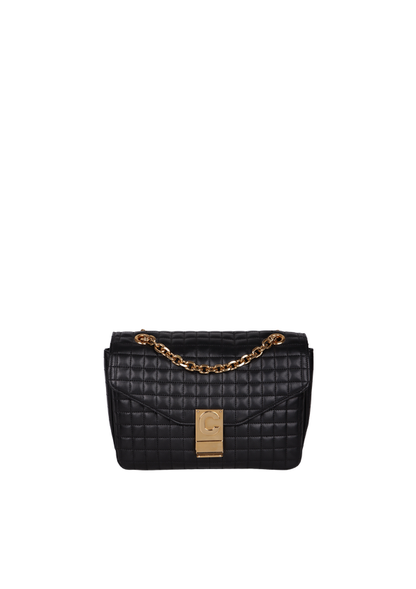 MEDIUM QUILTED LEATHER C FLAP BAG