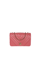 CHEVRON STATEMENT MINI FLAP BAG