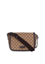GG CANVAS FLAP MESSENGER BAG