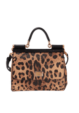 LARGE LEOPARD MISS SICILY BAG
