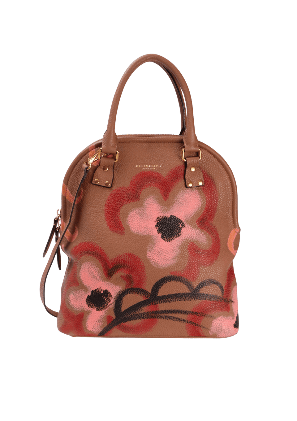 BOLSA BURBERRY PRORSUM HAND PAINTED BLOOMSBURY DARK SAND MARROM