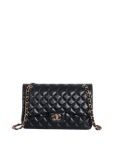 JUMBO CLASSIC DOUBLE FLAP LAMBSKIN