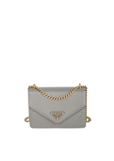 SAFFIANO TRIANGLE ENVELOPE CHAIN BAG