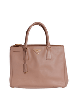 LARGE SAFFIANO LUX DOUBLE ZIP GALLERIA