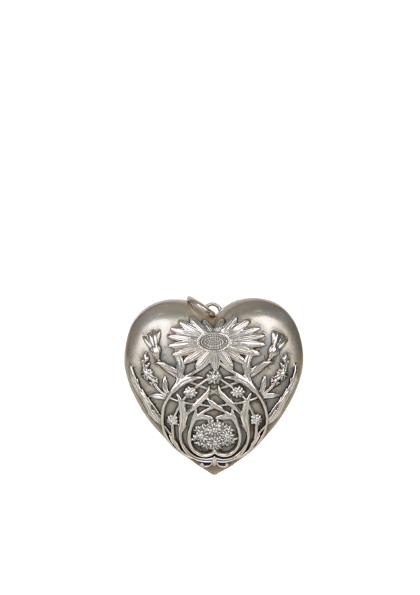 LARGE ZIEGFELD HEART & DAISY LOCKET