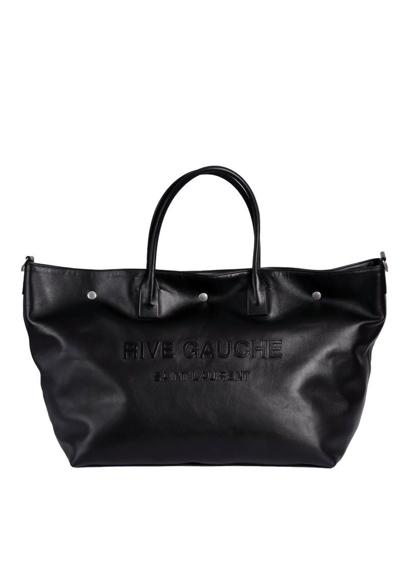 LEATHER RIVE GAUCHE MAXI TOTE