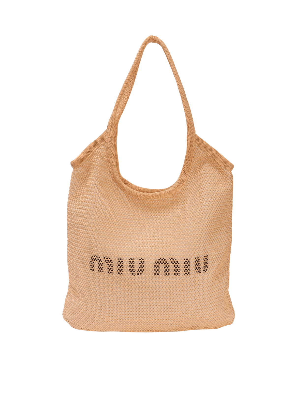 WOVEN FABRIC LOGO TOTE BAG