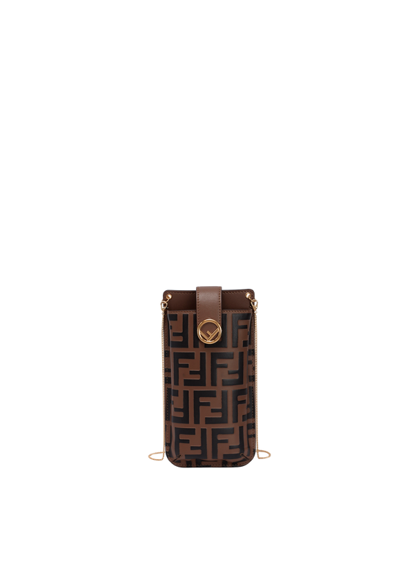 FF EMBOSSED F IS FENDI PHONE POUCH