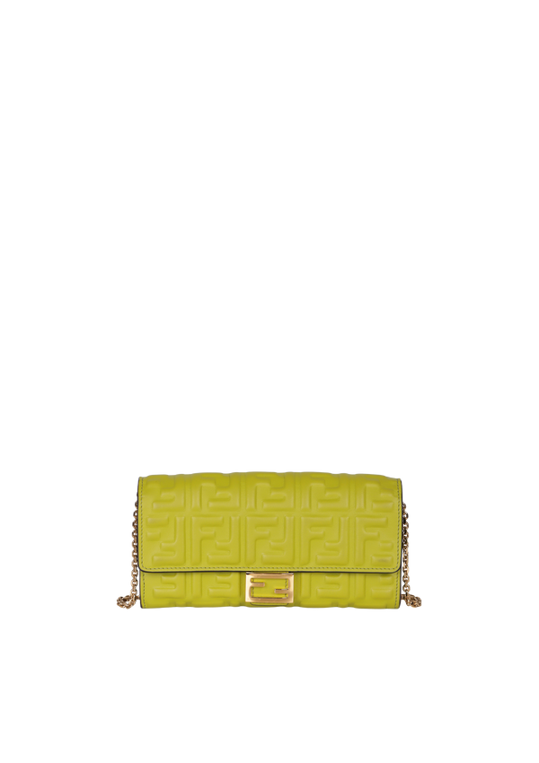 FF EMBOSSED WALLET ON CHAIN