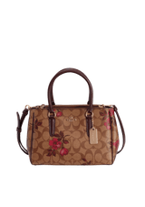 MINI SIGNATURE FLORAL SURREY CARRYALL BAG