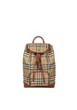 VINTAGE CHECK DRAWSTRING BACKPACK