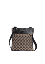 GG CANVAS FLAT MESSENGER BAG