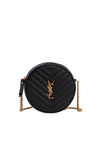 VINYLE ROUND CROSSBODY BAG